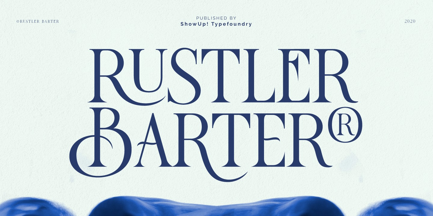 Rustler Barter Regular Font preview